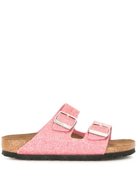 Birkenstock Arizona double-buckle Glitter Sandals - Farfetch