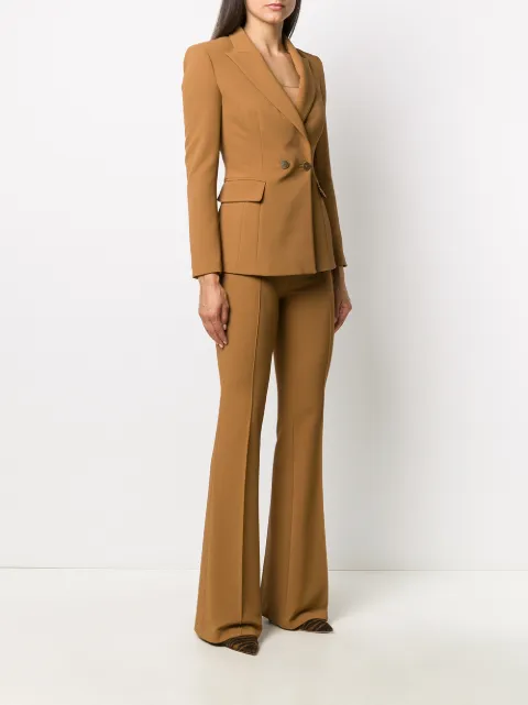 Elisabetta Franchi skinny fit suit brown TP00106E2 - Farfetch