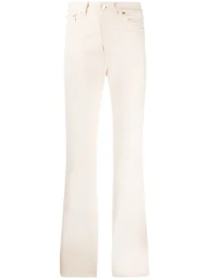 designer straight leg jeans