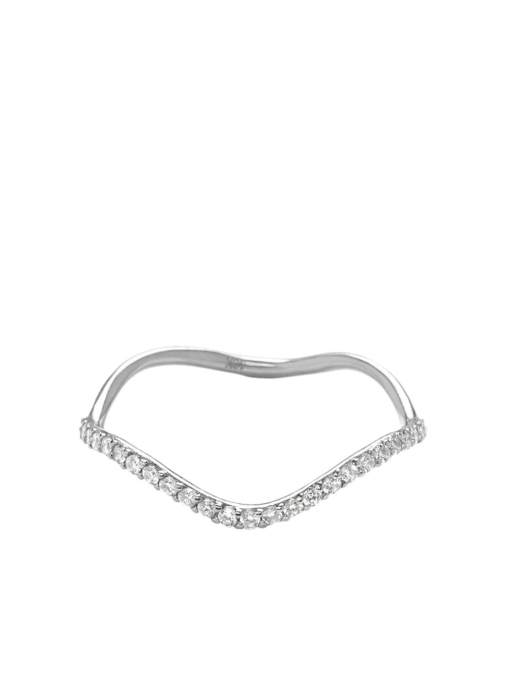 

THE ALKEMISTRY 18kt white gold half eternity wave ring - Silver