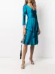 Image 2 of Alberta Ferretti v-neck flared dress