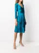 Alberta Ferretti v-neck flared dress