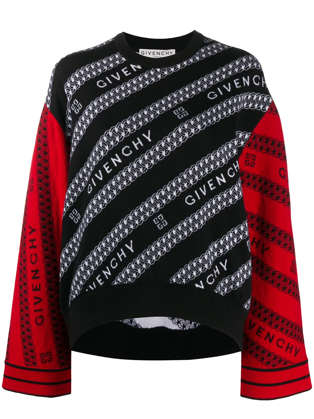 Givenchy intarsia discount knit logo jumper