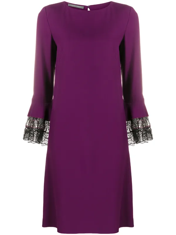 magenta shift dress