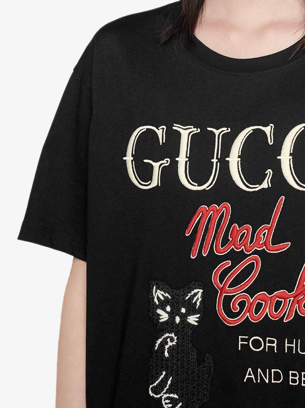 фото Gucci футболка с вышивкой mad cookies