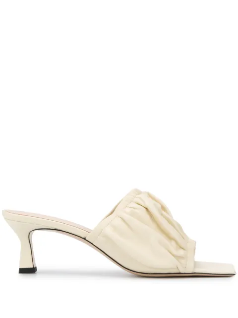 cream kitten heel sandals