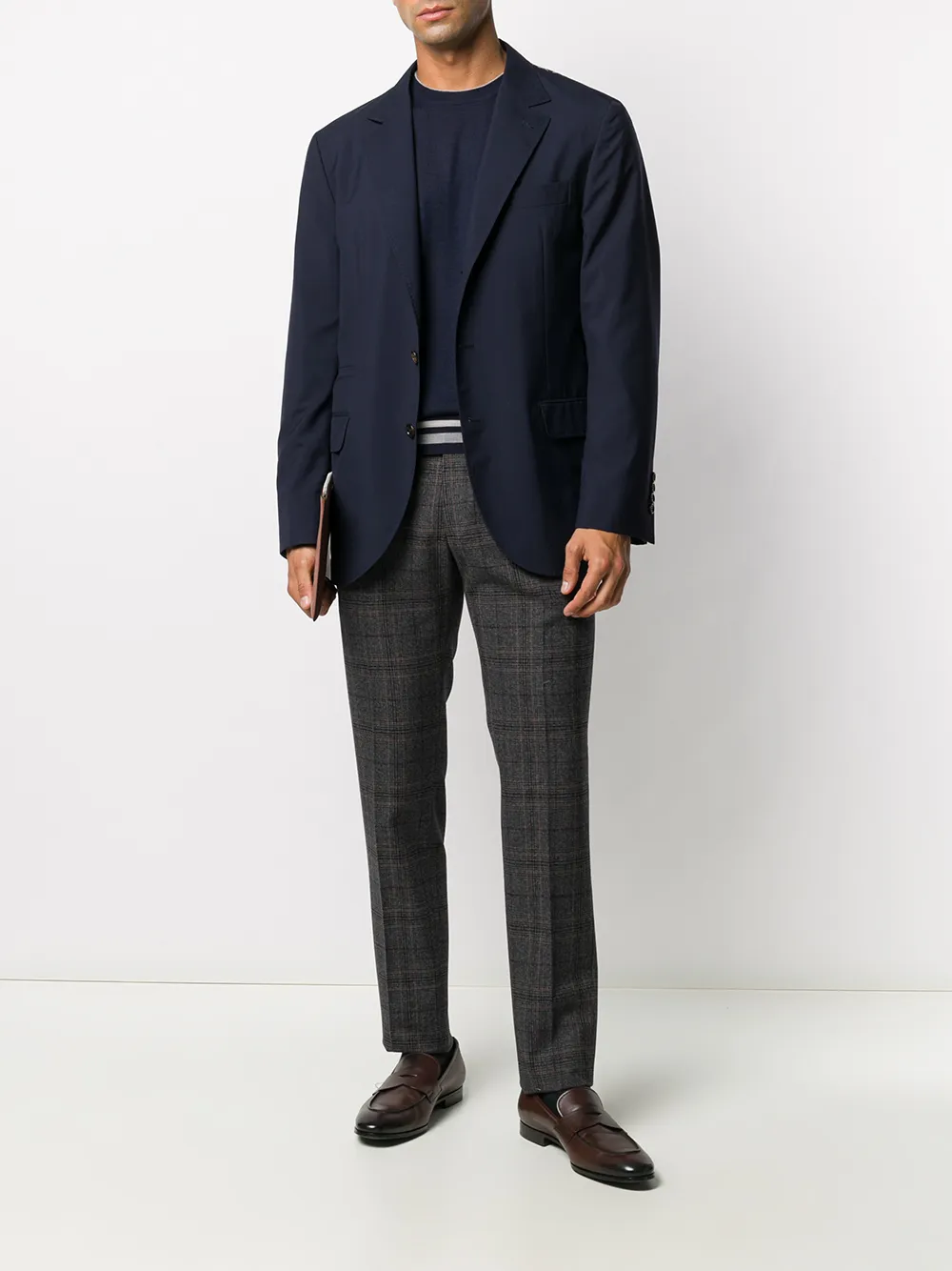 Brunello Cucinelli Gestreepte trui - Blauw