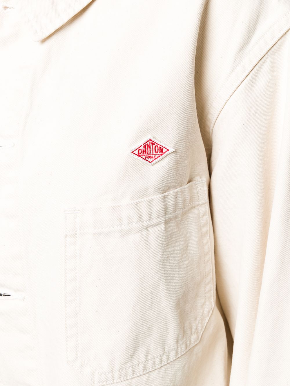 фото Danton logo-embroidered patch pocket shirt