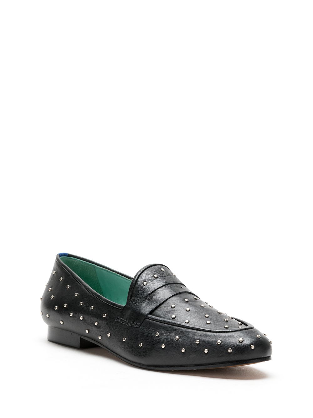 фото Blue bird shoes loafer penny cravos couro preto