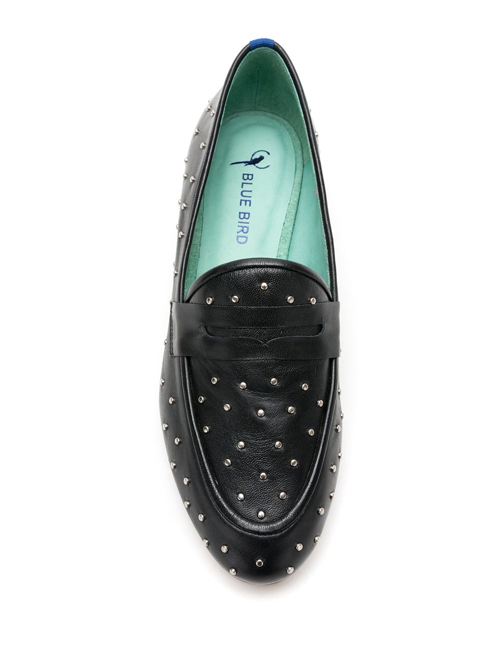 фото Blue bird shoes loafer penny cravos couro preto