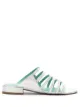 الصورة 1 من Blue Bird Shoes strappy holographic leather sandals