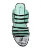 Blue Bird Shoes patent strappy mules