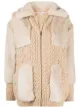 Bild 1 av Stella McCartney kabelstickad cardigan i fuskpäls