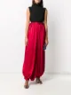 الصورة 2 من Yohji Yamamoto Pre-Owned بنطال بأرجل منفوشة وحافة مدموجة