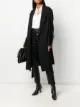 الصورة 2 من Ann Demeulemeester معطف بحزام متباين اللون