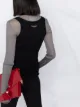 Ann Demeulemeester تانك توب مضلع بفتحات