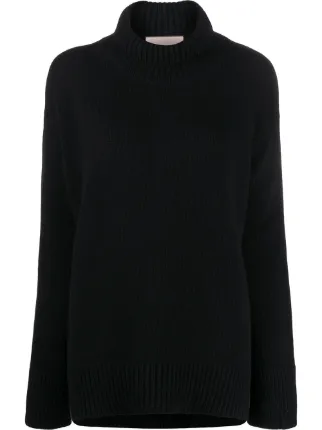 loose polo neck jumper