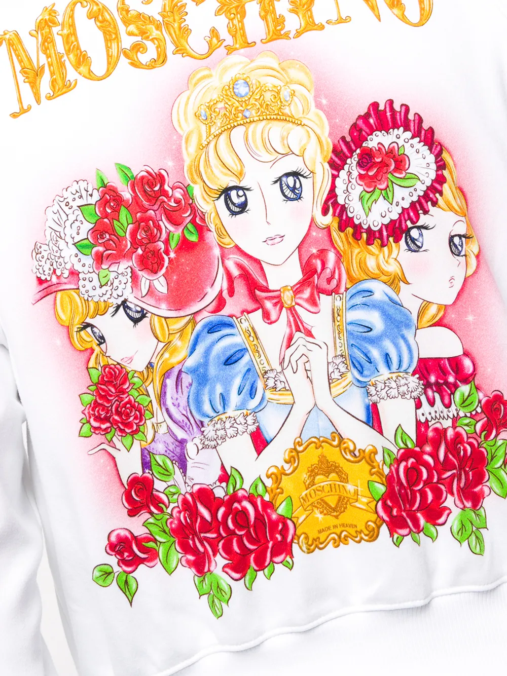 фото Moschino укороченная куртка с принтом animé