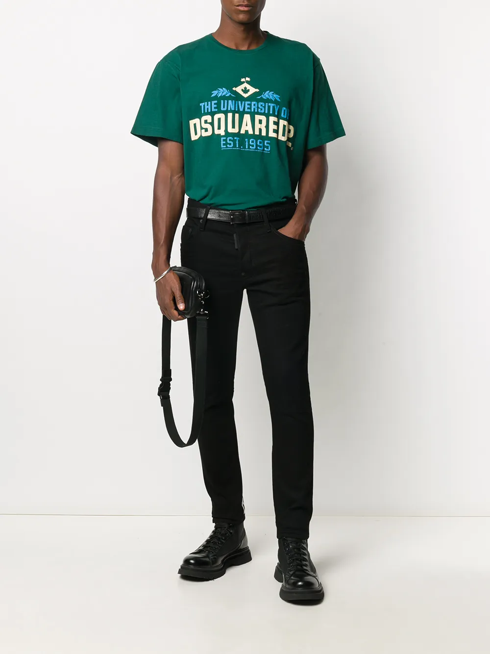DSQUARED2 T-shirt met logoprint Groen