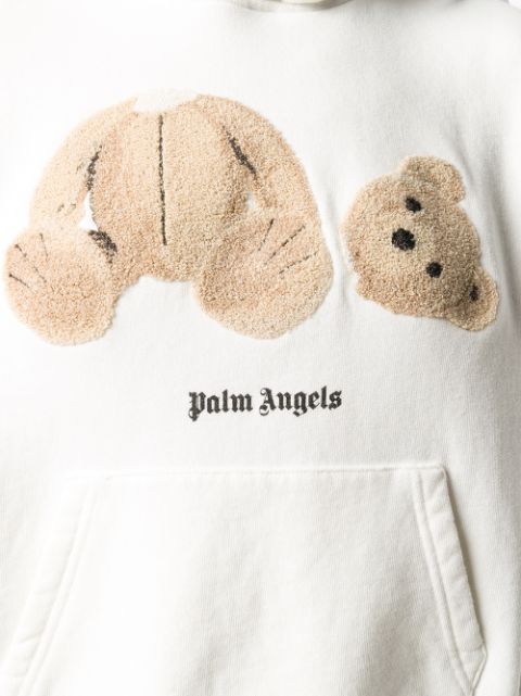 Palm Angels teddy-bear Detail Hoodie - Farfetch