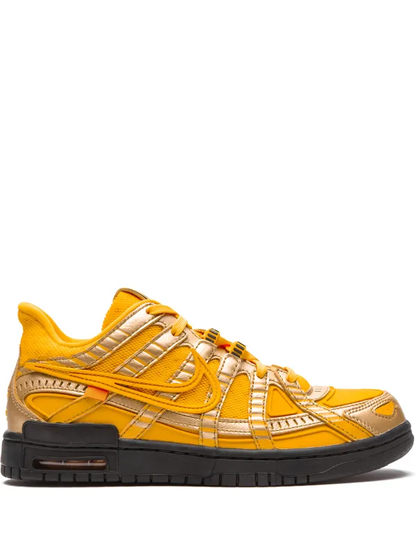 Nike X Off-White Air Rubber Dunk "University Gold" Sneakers -