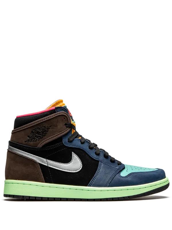 Shop blue \u0026 brown Jordan Air Jordan 1 