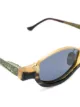 Ziggy Chen half-frame two-tone sunglasses