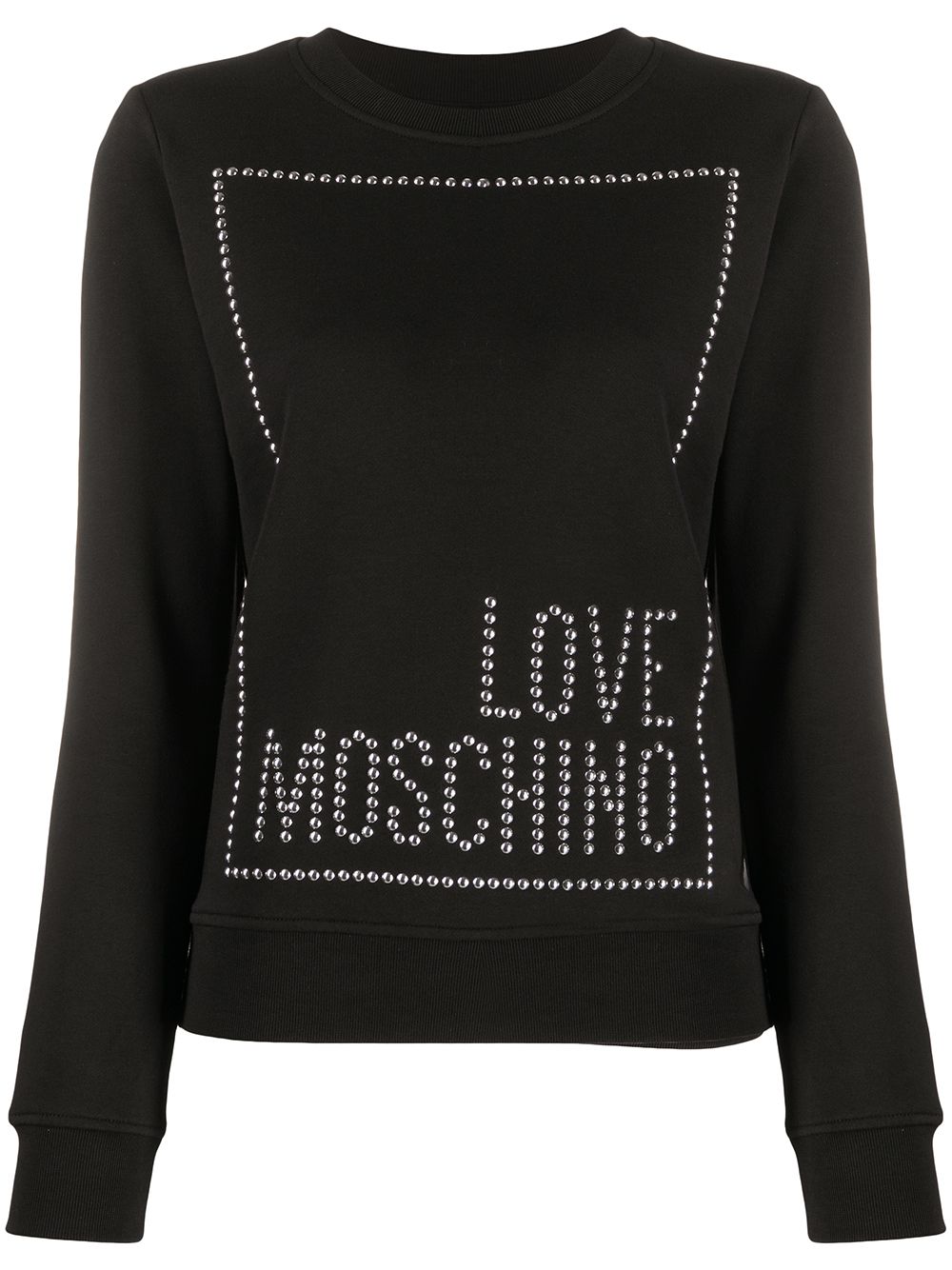 фото Love moschino толстовка с декорированным логотипом