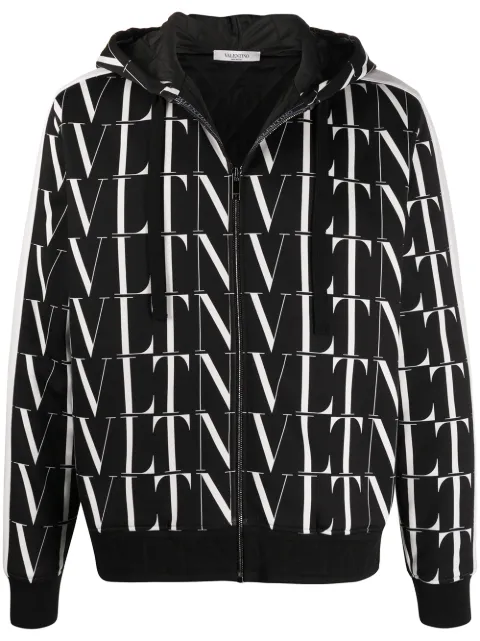 Valentino Garavani VLTN-print hooded jacket