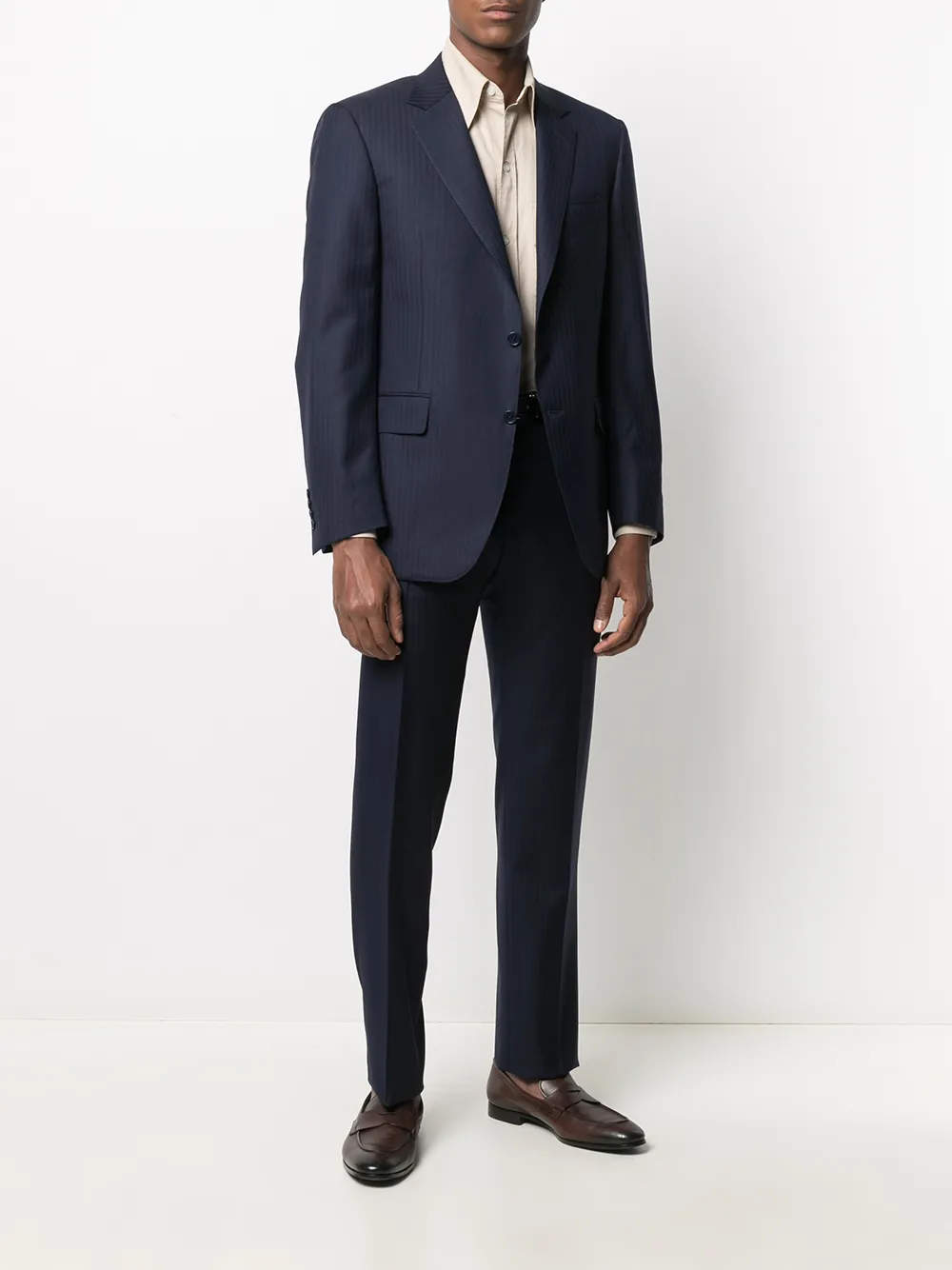 фото Canali костюм с однобортным пиджаком