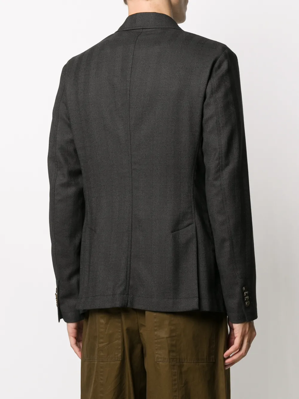 Barena Blazer met dubbele rij knopen Grijs