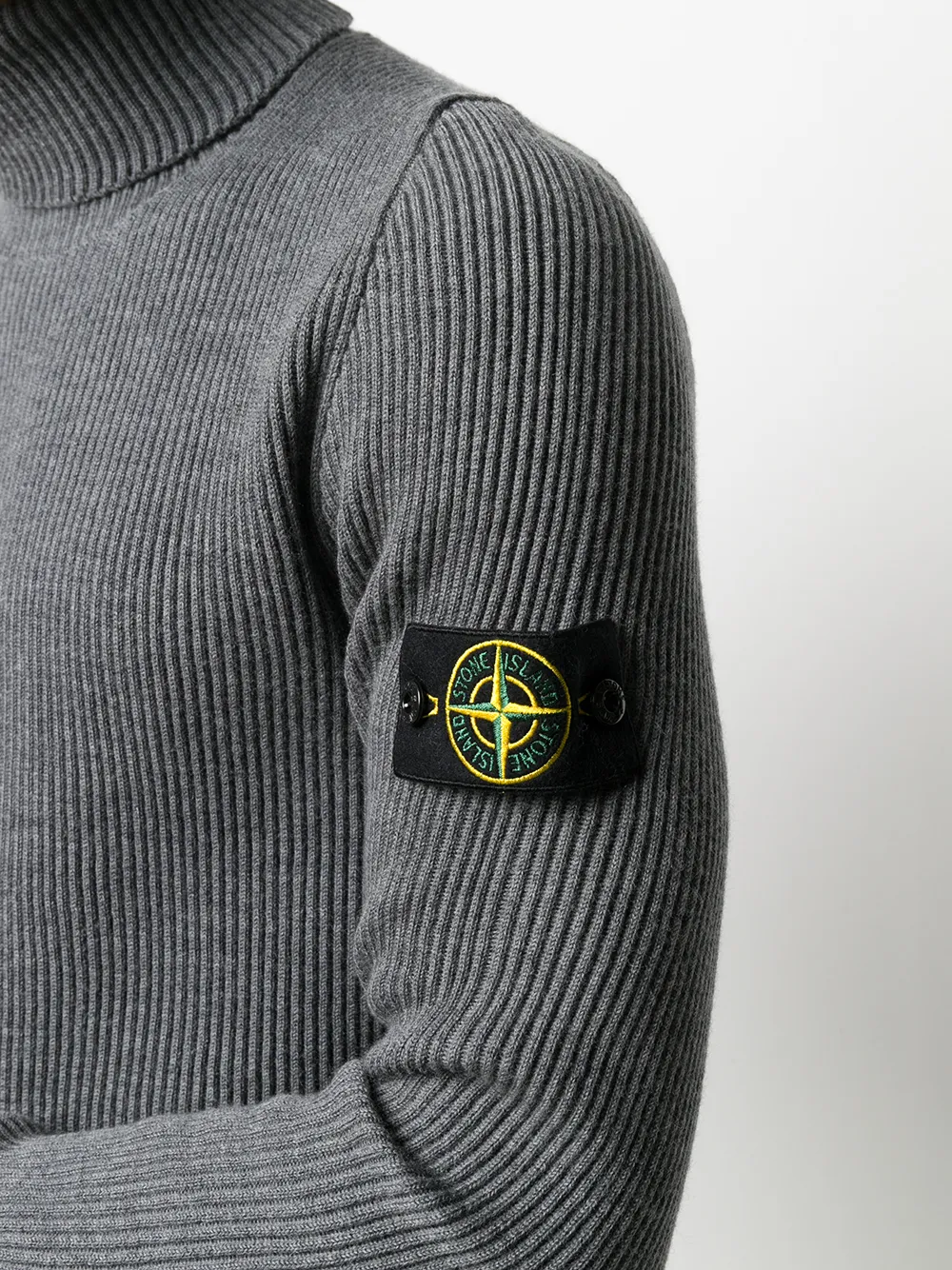 фото Stone island джемпер с высоким воротником в рубчик