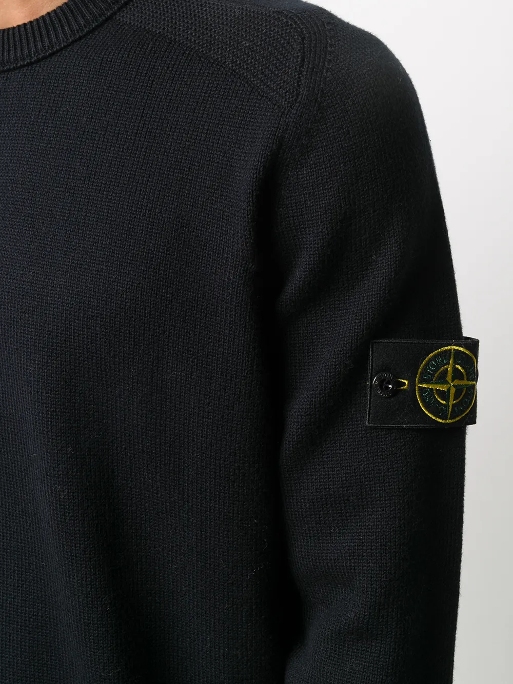 фото Stone island джемпер с нашивкой-логотипом и круглым вырезом