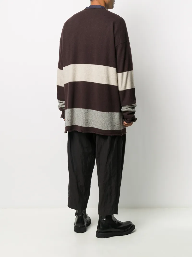 ZIGGY CHEN STRIPED CASHMERE JUMPER