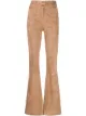 Image 1 of Dorothee Schumacher flared high-waisted suede trousers