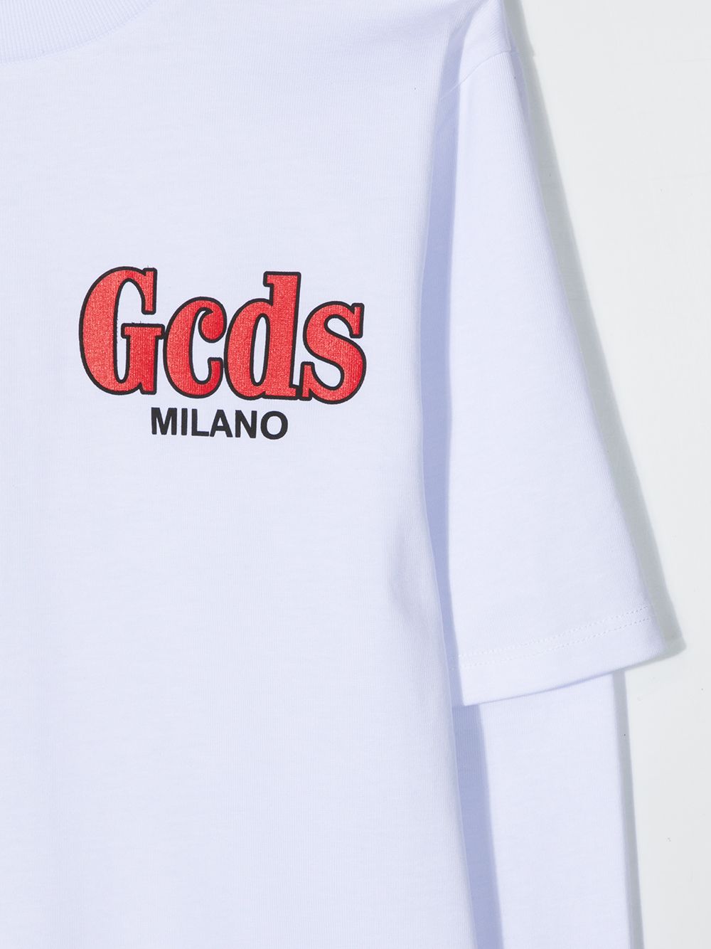 фото Gcds kids teen logo long-sleeve top