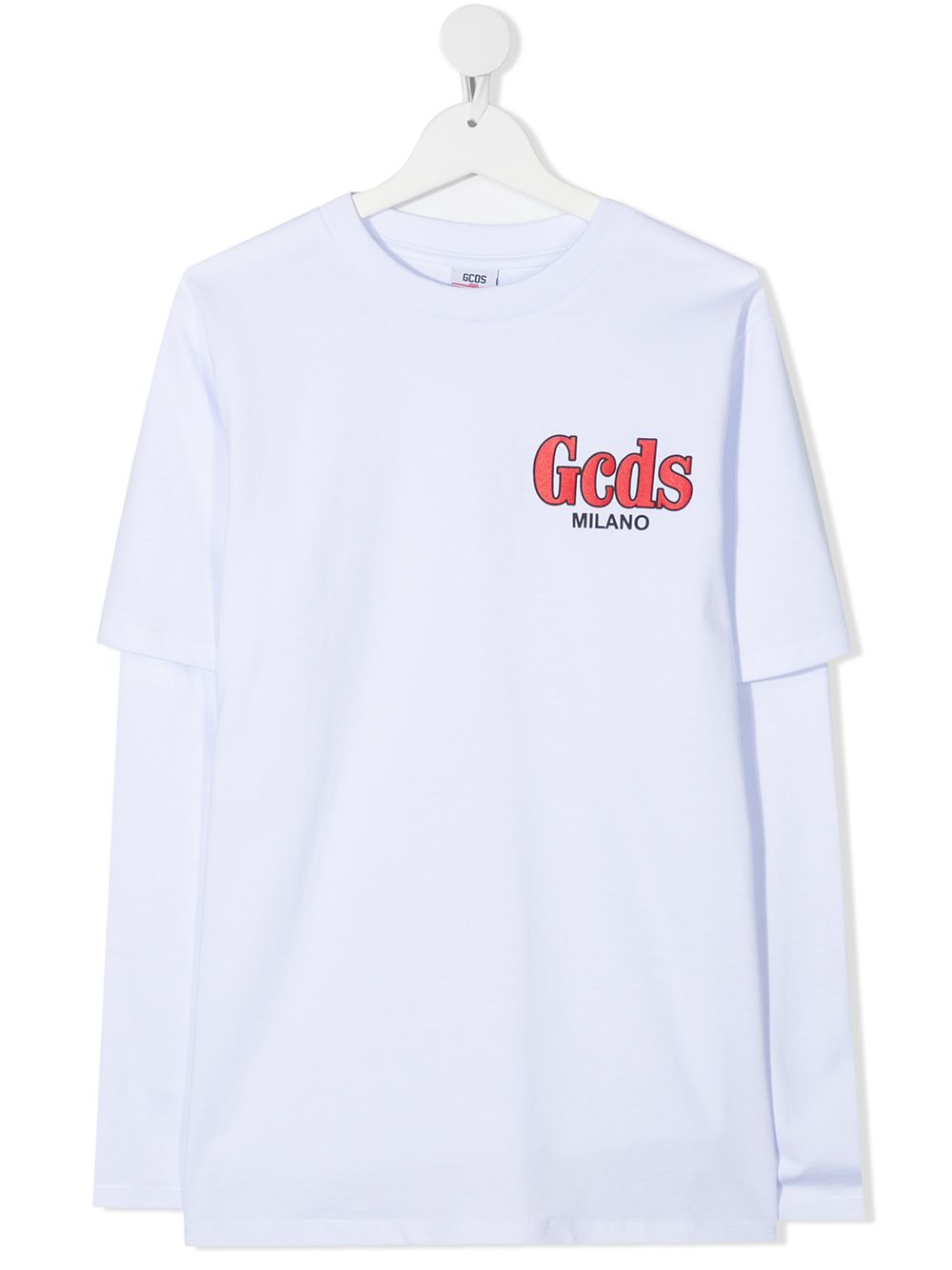 фото Gcds kids teen logo long-sleeve top