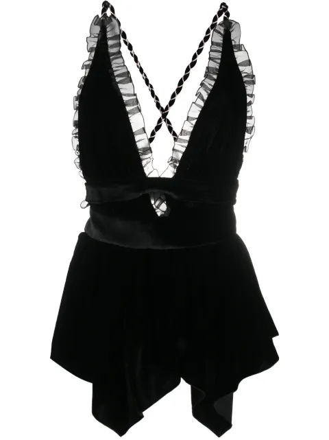 Philosophy Di Lorenzo Serafini peplum frill top