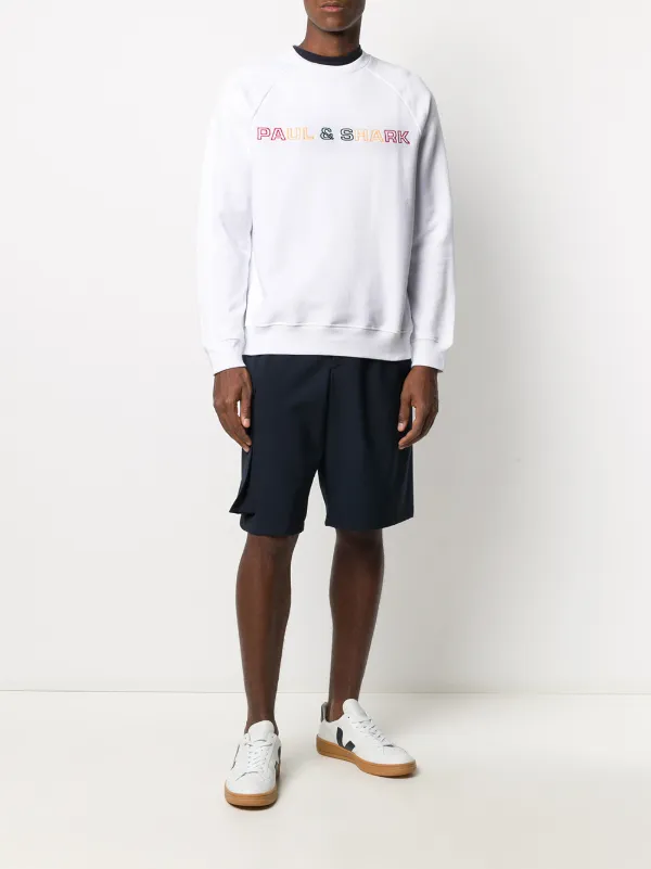 paul and shark white sweatshirt
