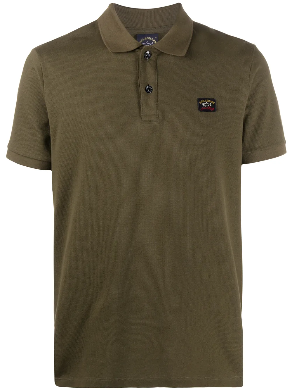 Paul & Shark logo-patch polo shirt