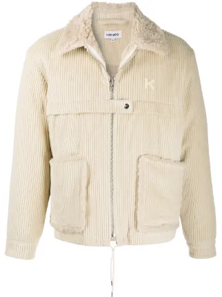 Kenzo fur-lined corduroy jacket for men 