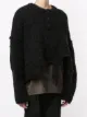 Yohji Yamamoto Destroyed Henley sweater