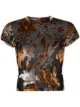 Image 1 of Eckhaus Latta Shrunk floral-print T-shirt