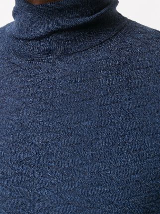 rib-trimmed wool jumper展示图