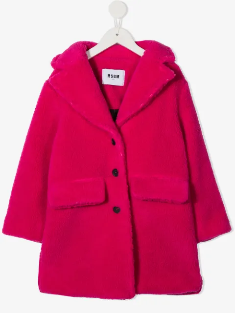 MSGM Kids abrigo con logo bordado