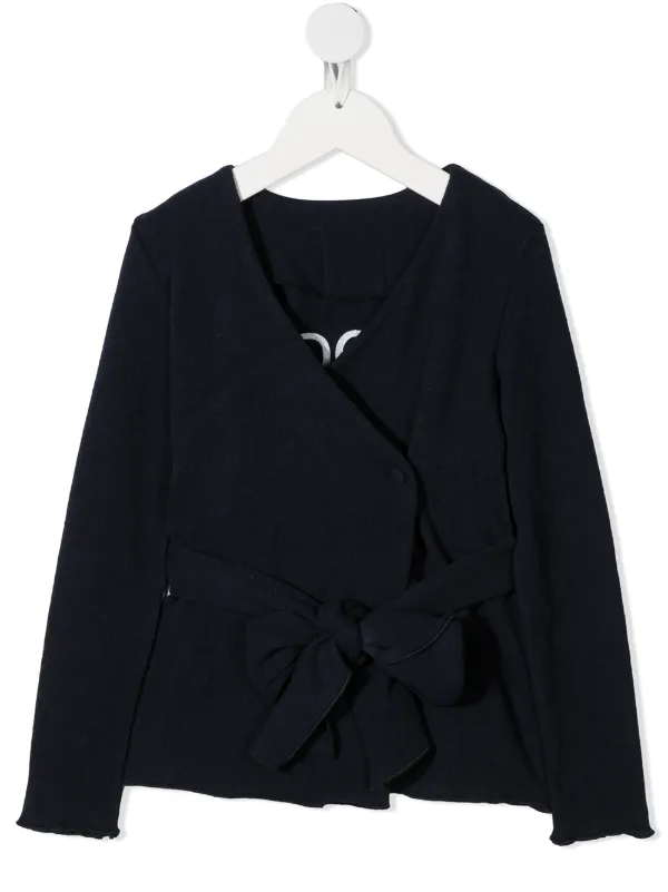 kids black v neck jumper