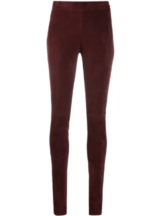 JOSEPH Suede Stretch Leggings - Farfetch