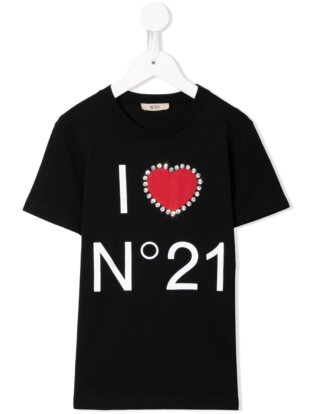 фото Nº21 kids logo print t-shirt