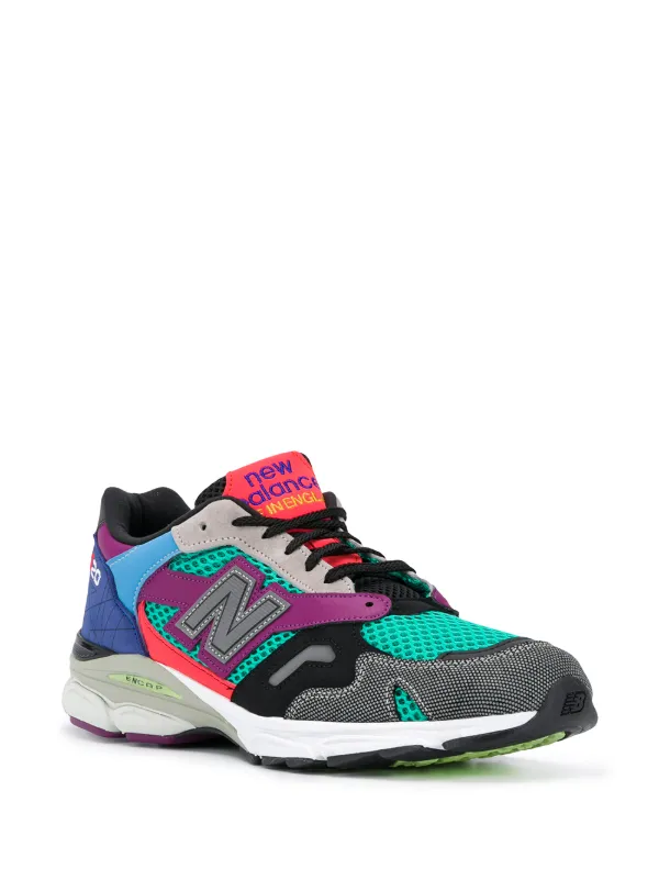 new balance colour block trainers