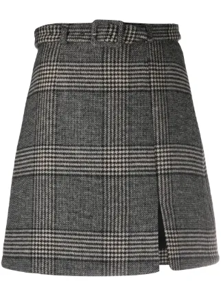 Alexa Chung Whatever 格纹迷你半身裙 Farfetch